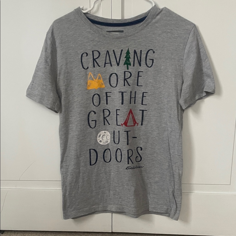 Eddie Bauer |  Grey Kids Outdoor‎ Graphic T-Shirt | Size 16